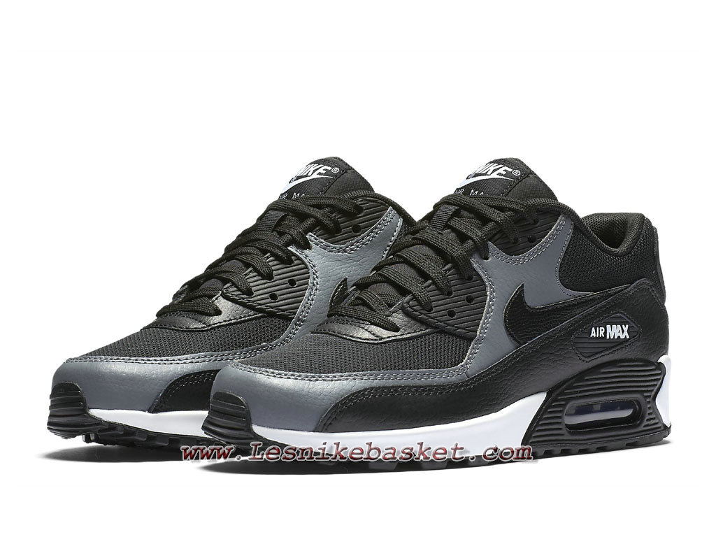 ... Nike Wmns Air Max 90 Noir/Gris 325213_037 Chaussures Nike pas cher Pour Femme/ ...