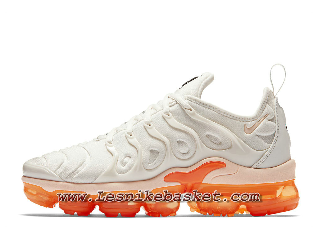 Nike vapormax blanche et orange sale